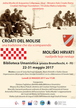 locandina mostra Croati del Molise